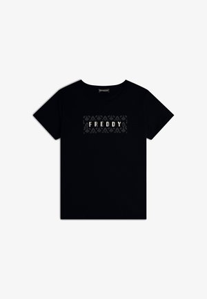 Freddy CON GRAFICA FLOREALE - Camiseta estampada - nero