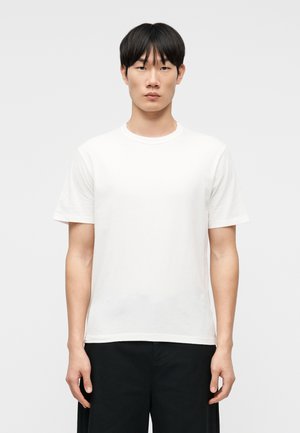 C NECK TEE - Βασικό μπλουζάκι - optical white