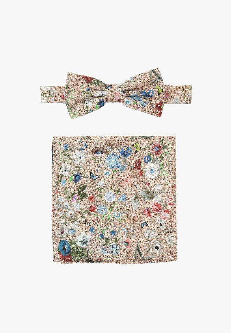 Prince Bow Tie SET - Einstecktuch - beige