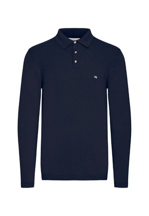 Námornícka dlhá polo košeľa vyrobená z pleteniny s trojkombinovaným zapínan�ím, s malým logom na ľavej hrudi.