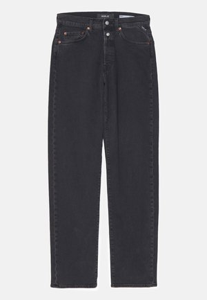 Replay 9ZERO1 STRAIGHT - Jean boyfriend - black delavè