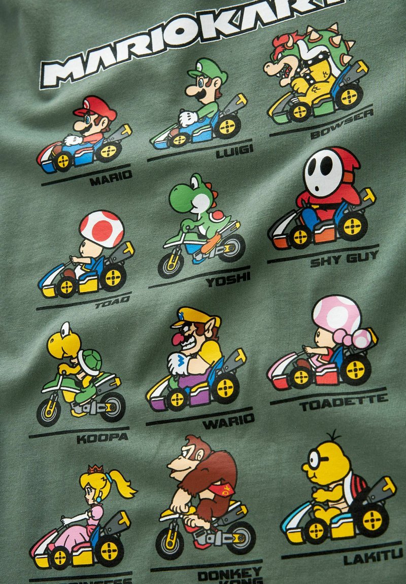 T-shirt Super Mario Garçon Gris 11-12 Ans - Manches Longues, Graphique, En Polyester Et Coton, Neuf Sans étiquettes