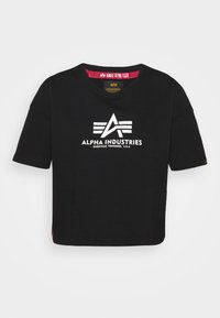 Alpha Industries BOXY - T-Shirt print - black
