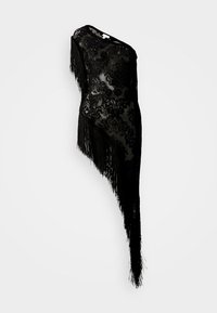PONCHO DRESS WITH TASSELS - Cocktailkjole - black