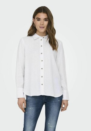 LOCKER GESCHNITTEN KRAGEN ÄRMELBÜNDCHEN MIT KNOPF VOLUMINÖSER ARMSCHNITT 
 - Camisa - bright white