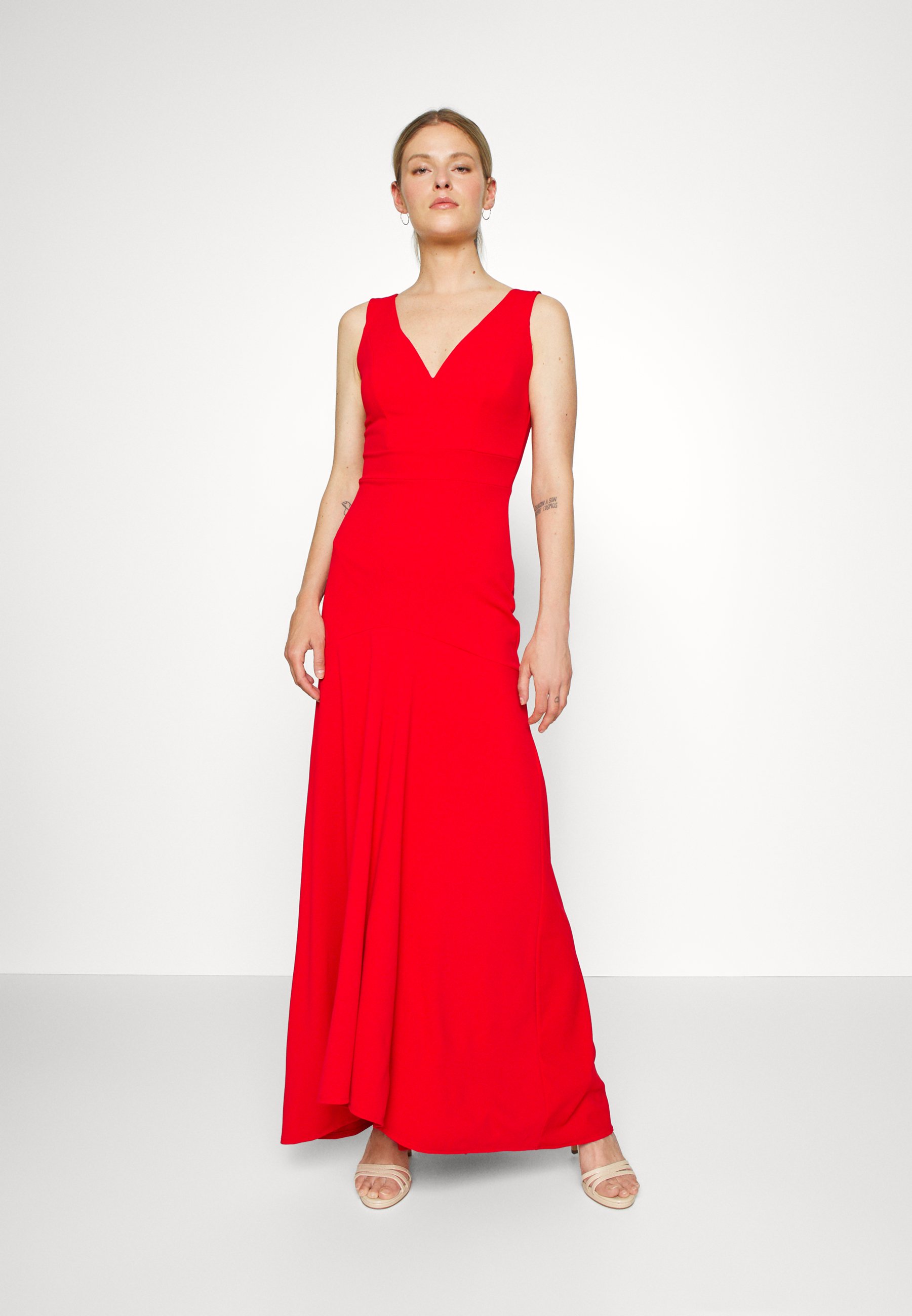 WGXZL WEDDING - ANNA V NECK MAXI DRESS 