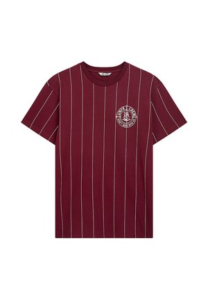 DMWU BP PINSTRIPES - T-shirt imprimé - burgundy