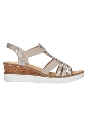 ET NU PIEDS - Sandalen met plateauzool - argent