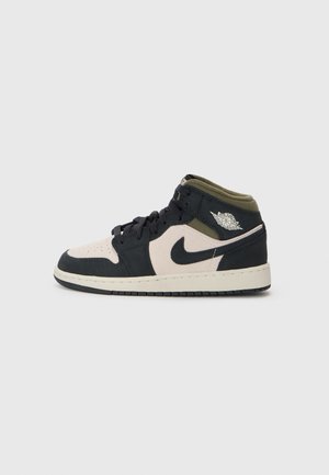 AIR JORDAN 1 MID UNISEX - Sneakers high - orewood/off noir/olive/sail
