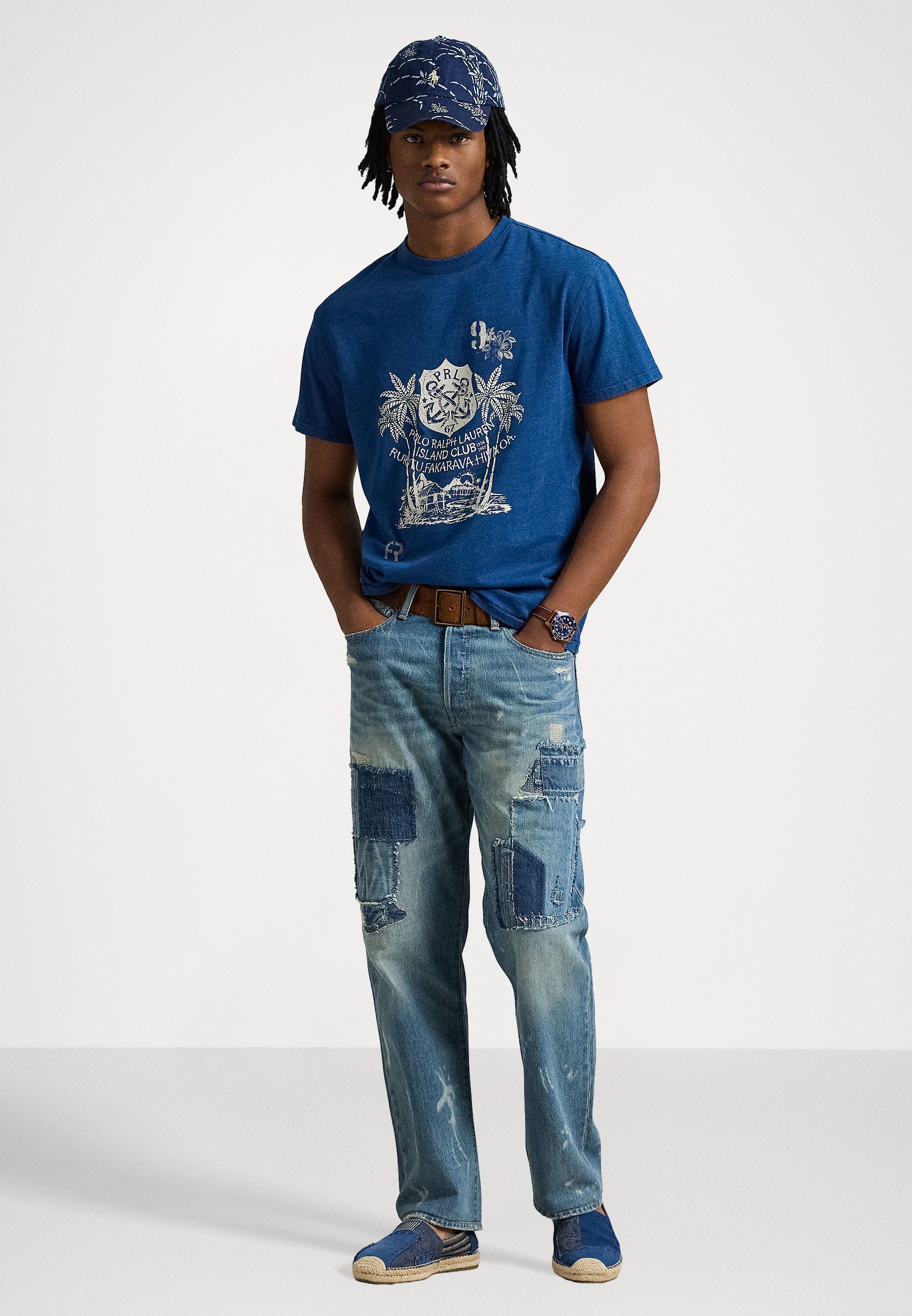 ★★POLO RALPH LAUREN★★ Classic fit jersey graphic tee blu Polo Ralph Lauren CLASSIC FIT JERSEY POCKET T-SHIRT - T