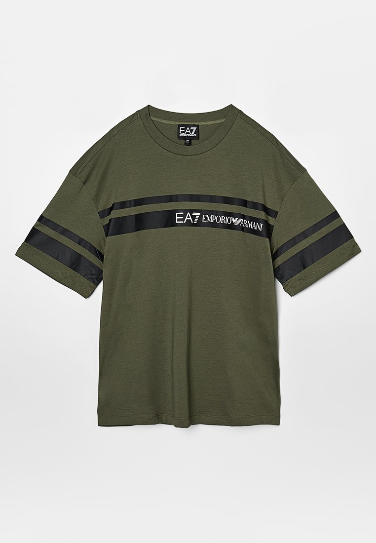 EA7 Emporio Armani T-shirt print olijfgroen