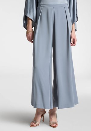 AMPI CROPPED CON PIEGHE - Trousers - grigio