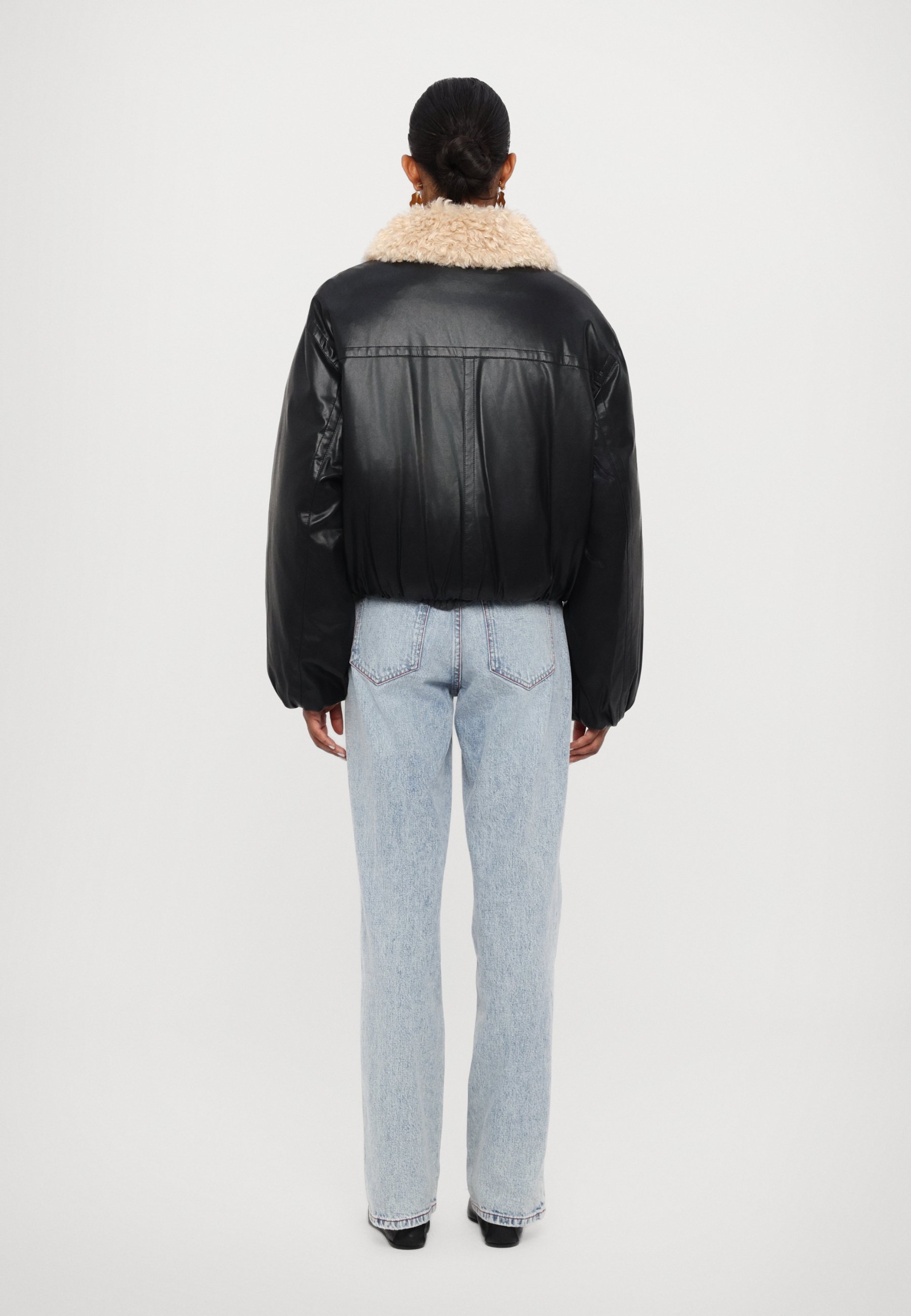 【STAND STUDIO】フェイクレザー ジャケット FRAN JACKET STAND STUDIO FRAN JACKET - Kunstlederjacke - black/schwarz