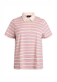 MIT STREIFEN UND KURZEN ÄRMELN - Poloshirt - bubblegum stripe