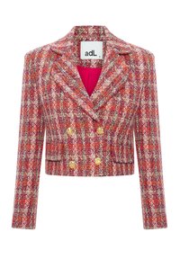 DOUBLE BREASTED WIHT PUCKET FLAP - Blazer - plaid orange