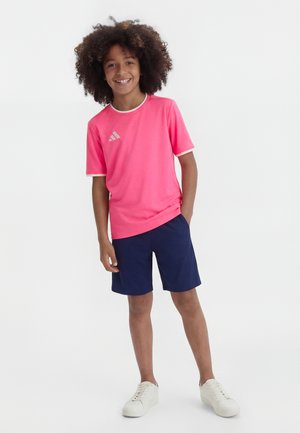 adidas Performance ENTRADA KIDS UNISEX - Sports T-shirts - solar pink/white
