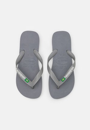BRASIL LOGO - Žabky - steel grey