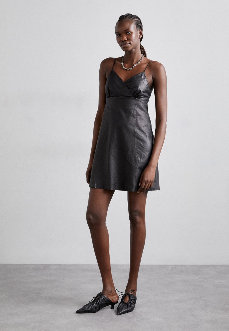 The Kooples ROBE CUIR - Cocktail dress / Party dress - black - Zalando.ie The Kooples ROBE CUIR - Cocktail dress / Party dress - black - Zalando.ie