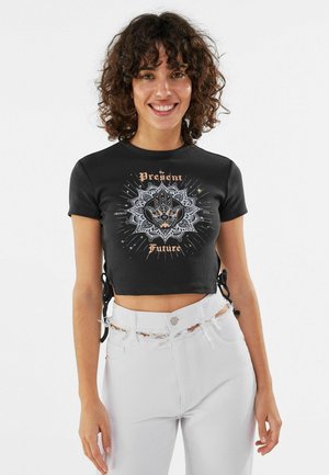 MIT SCHNÜRUNG - T-shirts print - dark grey