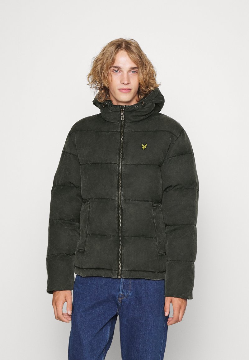 Lyle & Scott WASHED WADDED JACKET Winter jacket jet black/black