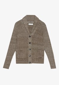 Pier One Strickjacke - khaki melange