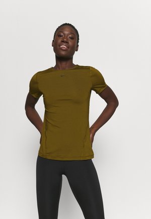 ALL OVER - T-shirt basic - olive flak/black