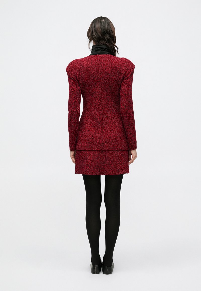 Et Ochs MISCHA CARDIGAN - Cardigan - lipstick red/black/dark red -  Zalando.ie