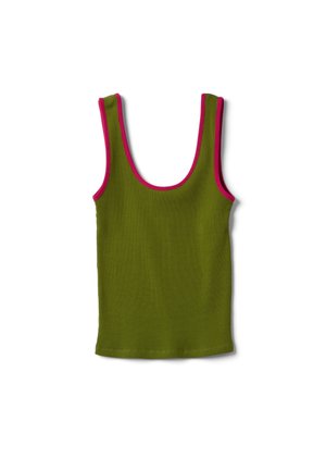 PIOMBO, TANK TOP - Top - verde rosso