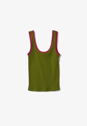 PIOMBO, TANK TOP - Top - verde rosso