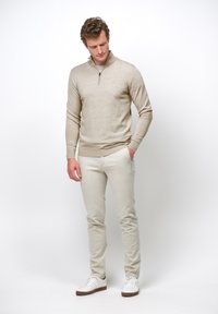 PROFUOMO THE MERINO HALF ZIP - Maglione - beige