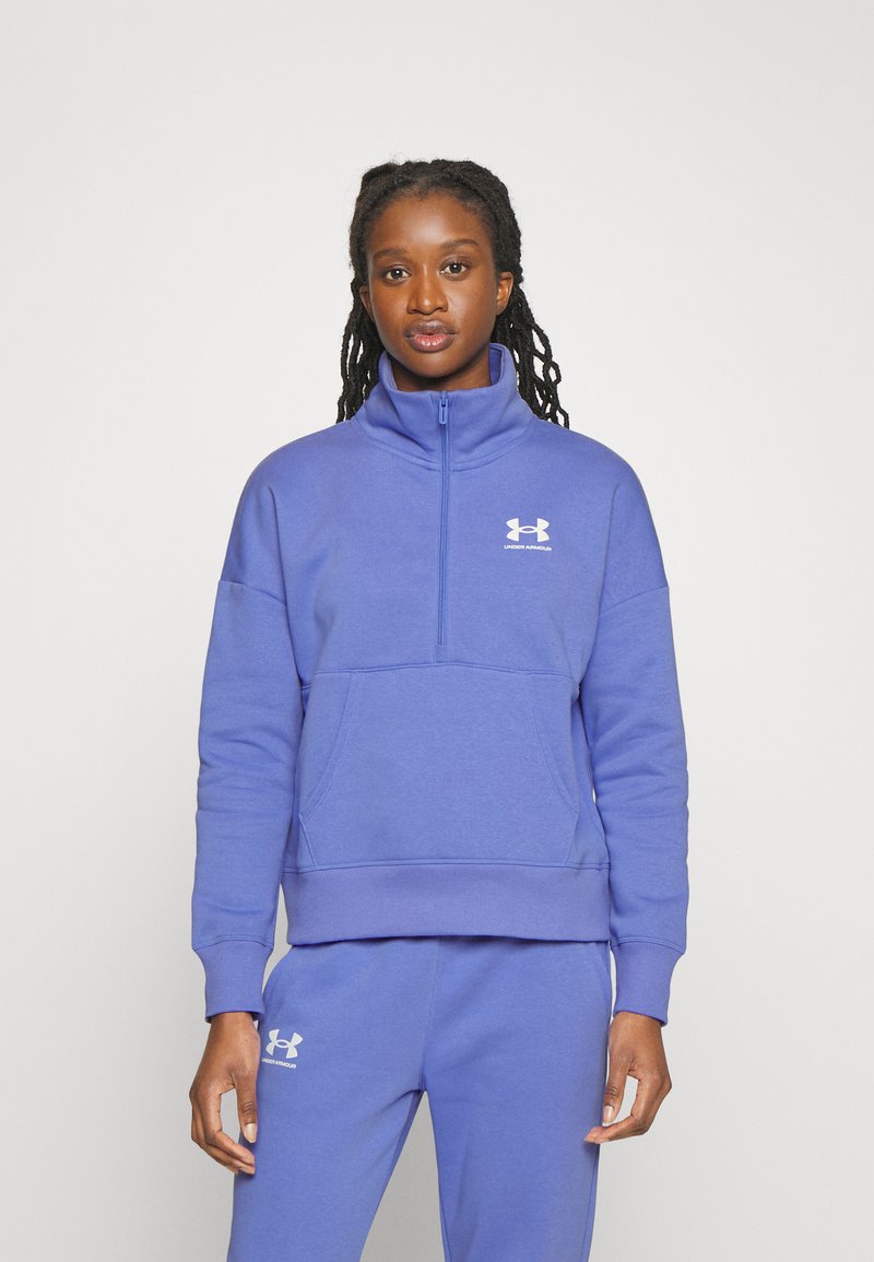 Under Armour RIVAL Sweatshirt baja blue/white/flieder Zalando.at