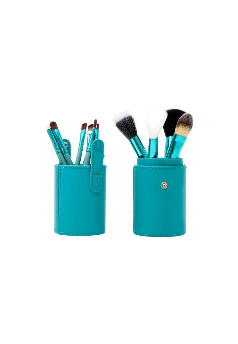 ZOË AYLA 12 PIECE BRUSH SET TRAVEL CASE - Makeup pensel - turqoise