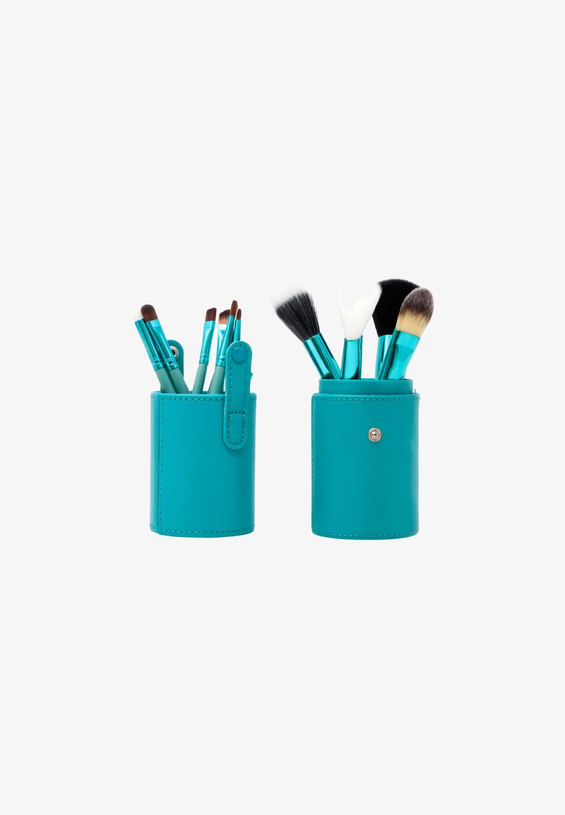ZOË AYLA 12 PIECE BRUSH SET TRAVEL CASE - Makeup pensel - turqoise