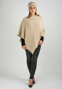 Dalle Piane Cashmere BICOLOR - Poncho - beige/white