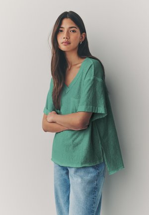 Next SHORT SLEEVE - T-Shirt basic - oil blue