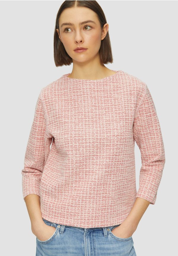 RELAXED FIT MIT 3/4 ÄRMELN - Strickpullover - preiselbeere