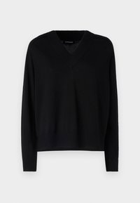 Strikkegenser - black