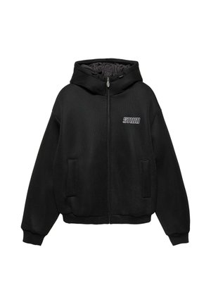 WITH AN STWD LOGO - Sweat zippé - black