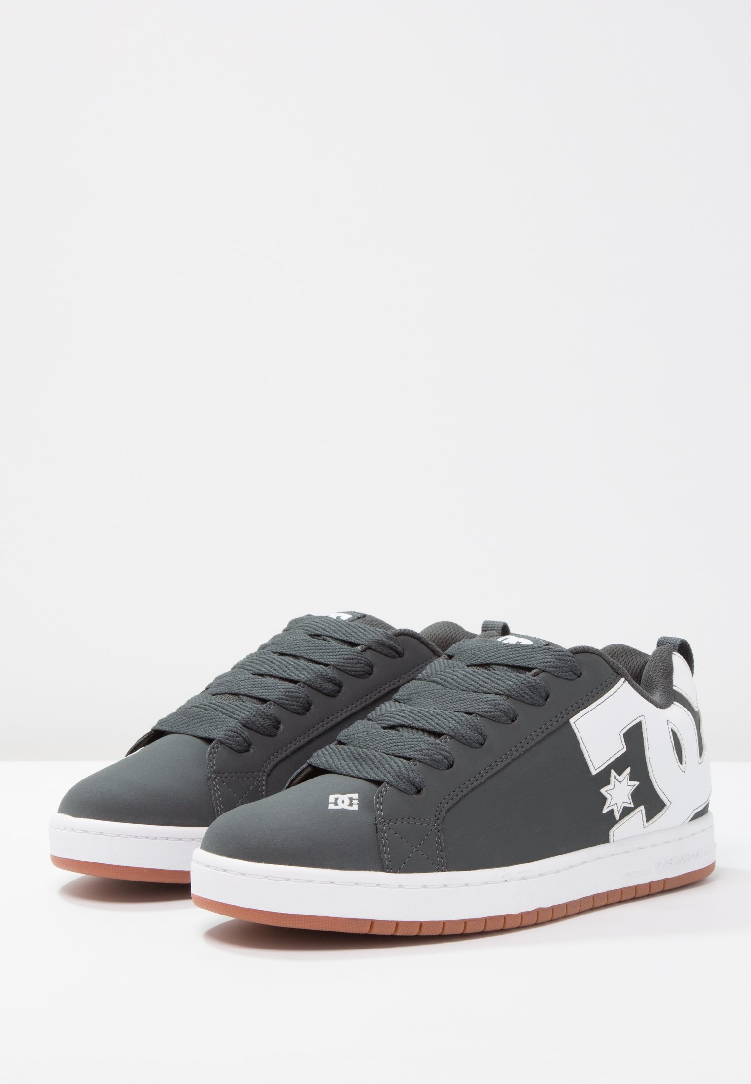 DC Court Graffik Mens Shoes - Grey Gum - UK 10