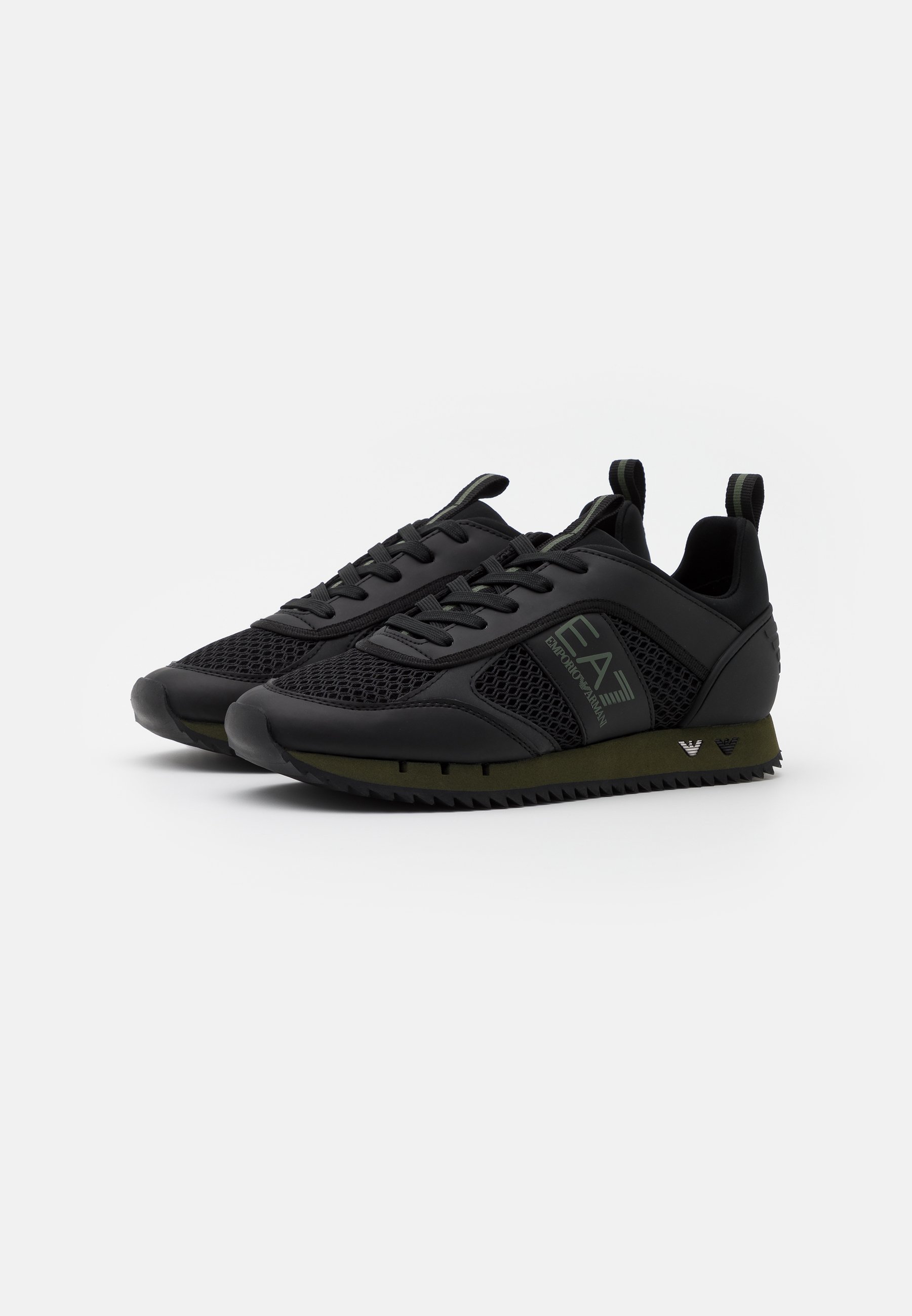 emporio armani black trainers