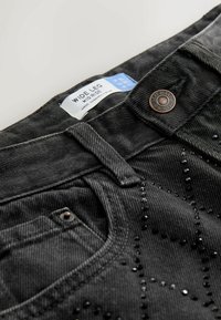REGULAR FIT - WIDE  - Džinsi ar platām starām - black embellished