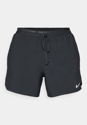 Črne lahke tekaške kratke hlače iz teksturirane, zračne tkanine. Imajo elastičen pas, vrvico in majhen bel logotip Nike.