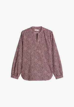 Marc O'Polo, MARC O'POLO BLUSE IM TUNIKA-STIL RELAXED AUS PAPERTOUCH-POPELINE - Blouse - dark red