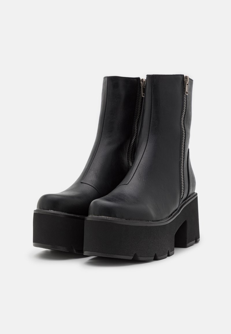 black platform boots chunky
