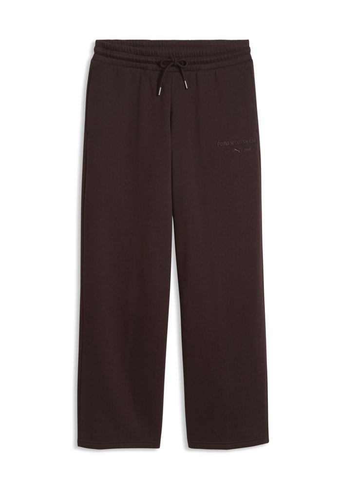 PUMA CLASS COMFORT STRAIGHT LEG PANTS FL - Tracksuit bottoms - chocolate fondue