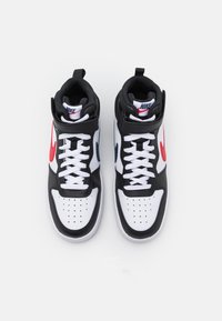 Nike Sportswear COURT BOROUGH MID 2 UNISEX - Sapatilhas de cano alto - white/black/university red