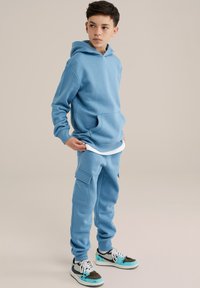 WE Fashion RIDGE - Spodnji deli trenirk - blue