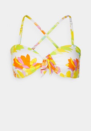 Seafolly PALM SPRINGS TWISTTIE FRONT BANDEAU - Bikini pezzo sopra - limelight