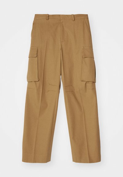 Victoria Beckham RELAXED TROUSER - Hlačami s stranskimi žepi - tobacco