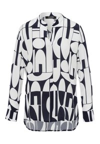 TUZZI Bluse - deep sea  ecru